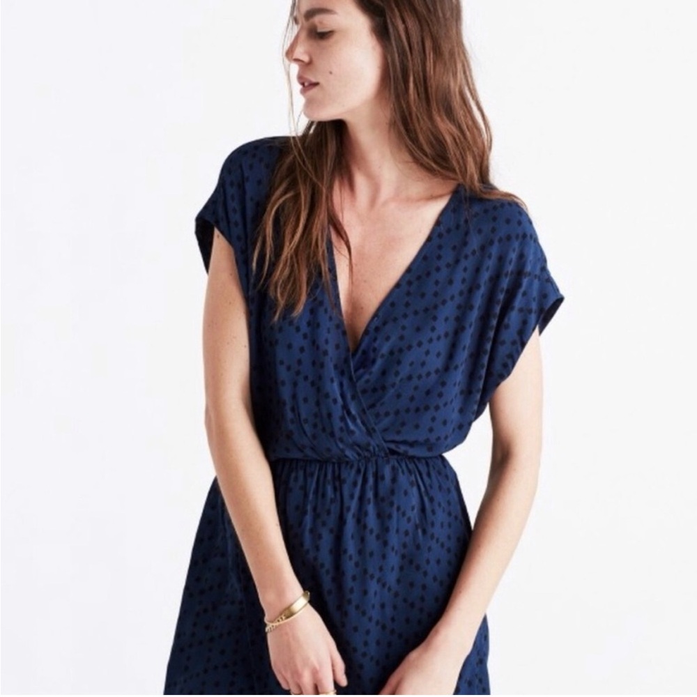 Madewell Wrap Front Mini Dress
